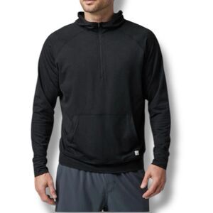 VUORI Hoodie Mens Black Half Zip Ponyo Performance Casual Sport V244 Sz M